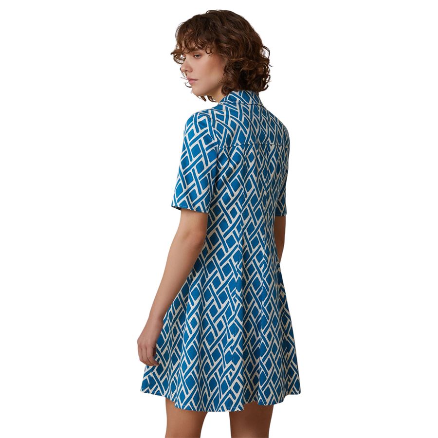 Rigolo chemisier in raso di cotone da donna Penny Black | 2511221133200005